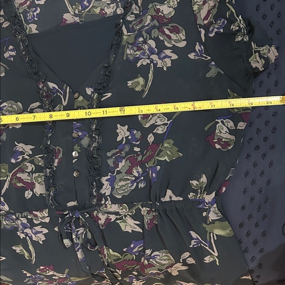 Converse Green Floral, Sheer, Mini Dress - Picture 8 of 9